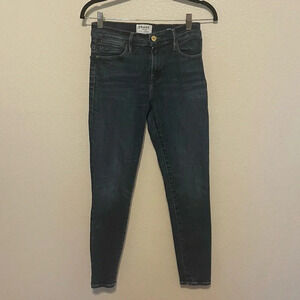 Frame Le High Skinny Jeans Women's Size 26 Blue Stretch Denim EUC